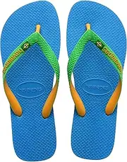 [havaianas] Kids Brasil Mix Sandals, Yellow Pop Turquoise, 35/36 EU, Yellow Pop Turquoise, 35/36 EU