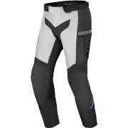 Alpha Waterproof Black Light Grey Textile Motorcycle Pants