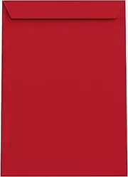 Lempac Dark Red Envelopes with Self-Adhesive Peel & Seal Strip 100 Pack - Professional 110gsm Quality Paper Mailers in Multiple Sizes - Elegant Coloured Mailing Solution for Home and Businesses- C4