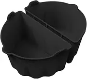 Slow Cooker Divider Silicone Slow Cooker Liner | 1 Pair Meat Vegetable Pot Diver Slow Cooker Pain | Oval Shape 6-8 QT RICE Kitchen Voleil Dishwasher Gadget