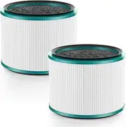 2 Pack Air Purifier Filter Replacements for Dyson HP01, HP02, DP01 Desk Purifiers. Compare to Part # 968125-03 - Compatible with Dyson Pure Hot Cool Link Air Purifier Filter Replacement