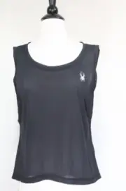 Spyder Tank Top New Women Medium Sleeveless Work Out Shirt Black Running Gym