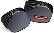 [iLikeo] iLike PRO+ Polycarbonate Anti-infrared Replacement Lenses for Oakley TwoFace OO9189 Sunglasses, Anti-blue Light, UV Protection Lenses - Pitch Black