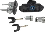 Complete Lock Set Ignition Switch Left Right Door Lock Trunk Lock 4874508 4874507 Compatible for Ford Transit MK7 2006-2011 6C1AV22050XB