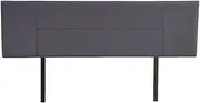 Linen Fabric King Bed Headboard BedHead - Grey