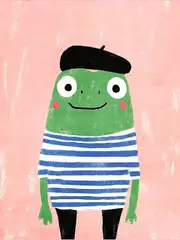 [Namly Design] Poster - Frog Illustration