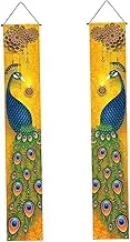 Happy Diwali Porch Banner Indian Diwali Peacock Front Porch Welcome Sign Deepawali Indian Festival of Lights Decorations-12×71'', Door Banners for Front Door