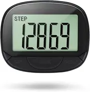 Clip-On Pedometer Calorie Pedometer Digital Display Simple Step Tracker Large Screen Multifunctional for Outdoor Sports