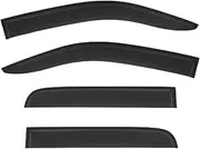 QVQOCUKS Wind Deflectors for Trucks Compatible for Great Wall GWM P-Series 2019+ Car Window Visor Rain Sun Shade Auto Accessories(H-01)