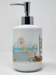Great Pyrenees Ceramic Soap Dispenser Hand Soap Dispenser Pump Bottles for