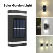 Solar Wall Lamps LED Outdoor Fence Deck Path Garden Patio Pathway Stairs Lights