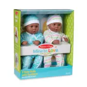 Melissa & Doug Mine to Love Twins Tyler & Taylor Dolls (African American)
