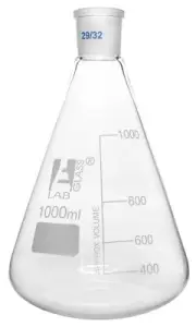 Eisco Labs 1000ml Conical Flask with 29/32 Joint - Borosilicate Glass