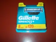 Gillette Mach 3+ Razor Blade Refill Cartridges Pack of 8 NEW