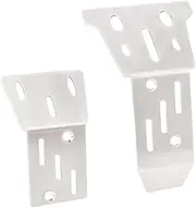 for Arrma 1/14 Mojave GROM RC Chassis Armor Guard Plate, Stainless Steel Front Rear Chassis Armor Protection Plate Skid Plate Upgrade Parts