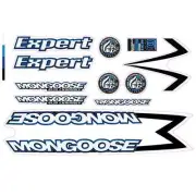 Mongoose - 1998 Expert for chrome frame - Decal set - old school bmx