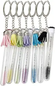 Mascara Wands with Tube - Diamond Crystal Empty Eyelash Tubes Spoolies Makeup Brush | Lash Extension Clear Comb Container for Makeup Znet-au