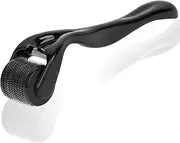 Beard Roller 2.5 mm, Derma Roller for Men, Beard Growth, Micro Needle Roller for Skin and Hair Care for Men and Women (Black)