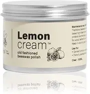 [Gilly's] Cream Polish Lemon 100ml - Beeswax-Based Furniture Polish for Timber, Leather, Vinyl & Linoleum | Easy Apply | Protects & Buffs to High Sheen | Ideal for Antiques & French Polished Pieces