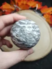 Zebra Fluorite Banded Crystal Mineral Polished Healing Sphere Beautiful Markings