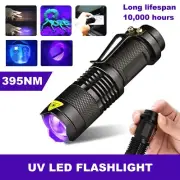UV Torch Ultra Violet LED Flashlight Blacklight Light 365 395 nM Inspection Lamp