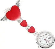 Pocket Watch Nurse Watches for Watches for Men Fitness Watch for Nurses Watch Red Lapel Pin Watch Nurse Universal Watch Nurse Fob Watch Nurse Watches for Women VALICLUD