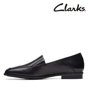 【Clarks】女鞋Sarafyna Freva 美好生活素面微方頭樂福鞋 平底鞋(CLF74827D)