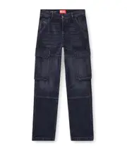 Diesel D-Pot-Cargo Mid-Rise Jeans 24,25,26,27,28,29,30 BLACK