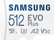 Samsung EVO Plus 512GB MicroSD Memory Card with Adapter