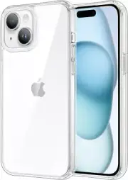 for iPhone 15 Case 6.1-Inch, Shockproof Bumper Phone Cover, Anti-Yellowing Clear