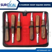 6 Pcs Farrier Hoof Equine Veterinary Horse Kit Set Stainless Steel German Grade