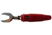 PLUG, 4MM, FORK, RED, BUG, Banana Test Connectors 930584101