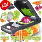 Vegetable Chopper - Mandoline Slicer, Container, Egg Separator, Hand Guard
