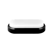 OVAL LED Bunker Light Weatherproof Black Polycarbonate 3 CCT - VBLWL-212-4-CCT