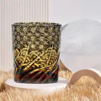 在飛比找ETMall東森購物網優惠-日式江戶切子手工雕刻無鉛水晶玻璃威士忌杯高級洋酒杯冷水玻璃杯
