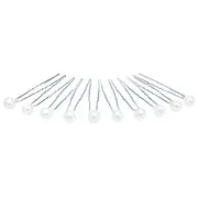 Hair Pins x 10 Hairpins Bobby Clip Bridal Wedding Accessories Pearl