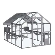 YES4PETS XXXXL Pet Cat Bird Ferret Shelter Condo with Escape Door Wooden Kitten Cage House