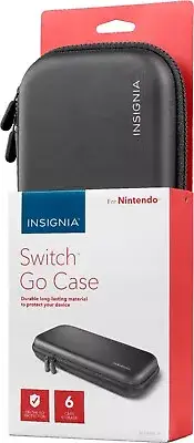 Insignia Switch Go Case for Nintendo Switch Travel/Protective Case, Black