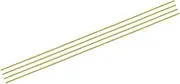uxcell 4pcs Brass Rods 1/8" x 12" Brass Solid Round Stock Lathe Bar for Knife Handles Pin DIY Craft Model Plane(3mm in Diameter)