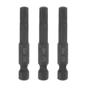 3Pcs 5mm Magnetic Impact Hex Head Wrench Drill Bit Metric S2 Steel 2" Long Black