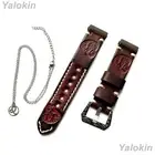 Leo Zodiac Set Embossed Brown Leather Band Strap for Fitbit Versa 3 4 & Sense 2