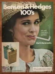 1977 Benson & Hedges Cigarettes Vintage Print Ad/Poster Wall Art Retro 70s Funny