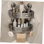 Corner Shower Caddy Suction Cup Shower Shelf Corner No Drilling Bathroom