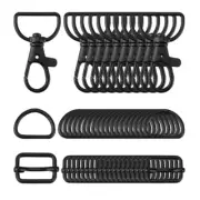Metal Swivel Lanyard Snap Hooks and Split Key Rings Chain Hook Keychain for DIY