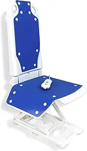 MAIDeSITe Electric Bath Lift, Suitable for 16" Wide Bathtub,Electric Lifting,6 Bottom Non-Slip Suction Cups,High-Strength Steel Pole for Extra Safety,Collapsible,Bearing Weight 300LB