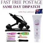 Sex Machine Realistic Thrusting Dildo Vibrator Adult Attachment Toy Lubricant