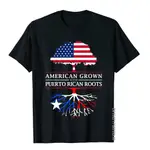 AMERICAN GROWN WITH PUERTO RICAN ROOTS PUERTO RICO 高級 T 恤漫畫