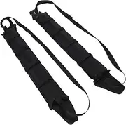 Jiawu Inflatable Soft Roof Rack Bars, 1 Pair Universal Roof Rack Pads with Tie-Down Straps and Storage Bag, Auto Luggage Carrier Bracket for Kayak, Canoes, Surfboard, Cars, SUVs