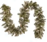 National Tree 6 ft. Glittery Bristle Pine Garland