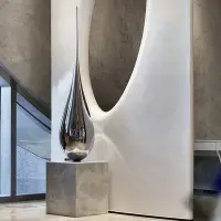 在飛比找Yahoo!奇摩拍賣優惠-水滴雕塑擺件大型商場酒店辦公室創意室內裝置藝術抽象工藝品定制